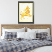 獅子座ヴィンテージ座ウラニア鏡 キャンバスプリント (インサイチュ (寝室))