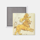 獅子座ヴィンテージ座ウラニア鏡 マグネット (正面/裏面)