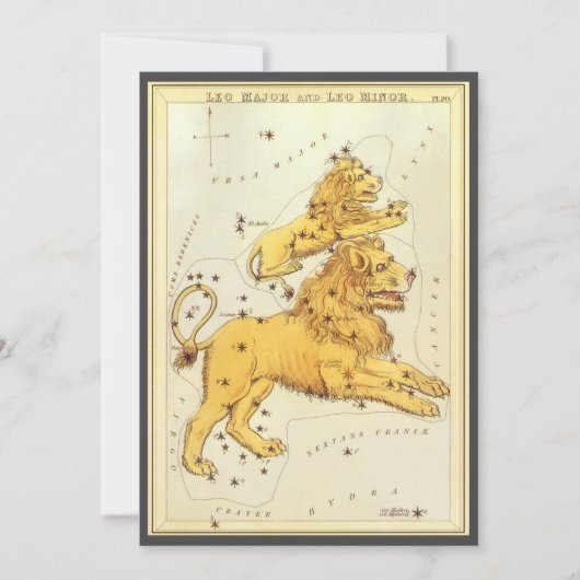 獅子座ヴィンテージ座ウラニア鏡 招待状 (正面)