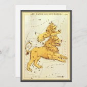 獅子座ヴィンテージ座ウラニア鏡 招待状 (正面/裏面)