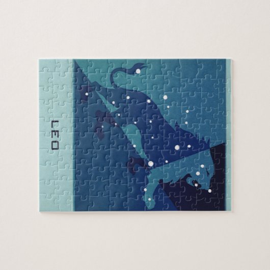 獅子座ヴィンテージ〔占星術の〕十二宮図星占 ジグソーパズル (横)