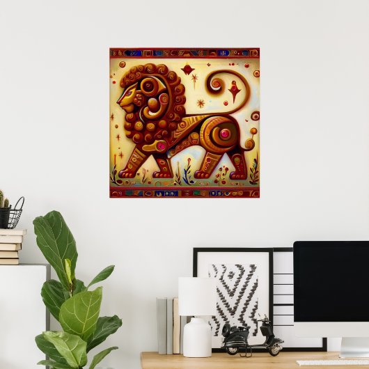 獅子座8 ポスター (ホームオフィス)