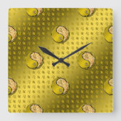 獅子座 スクエア壁時計 (正面)