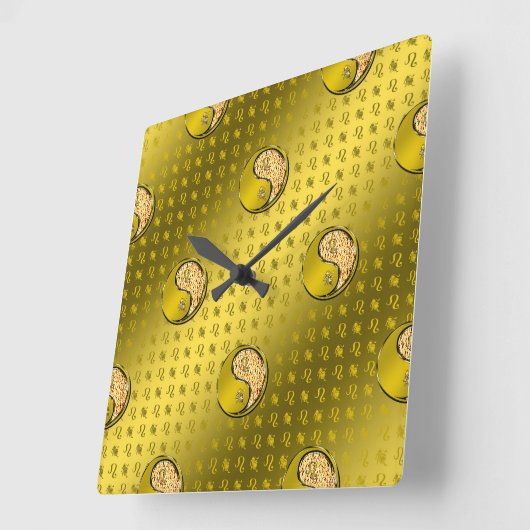 獅子座 スクエア壁時計 (傾斜)