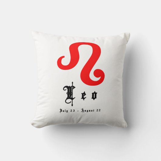 獅子座, ホロスコープ, 星座, 占星術 クッション (正面)