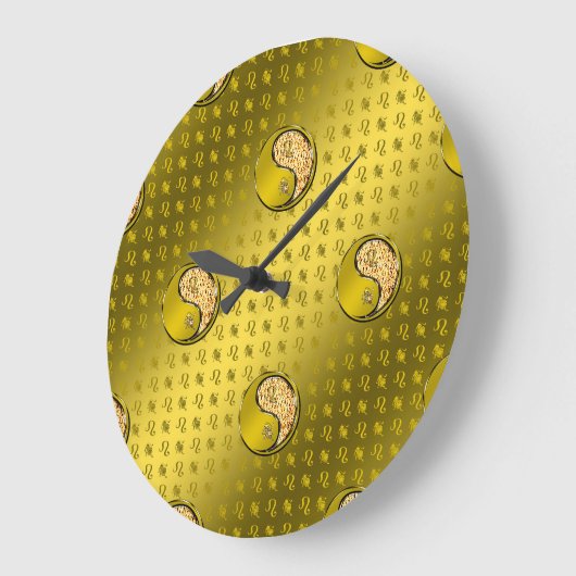 獅子座 ラージ壁時計 (傾斜)