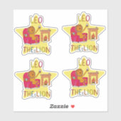 獅子座〔占星術の〕十二宮図かわいい獅子 シール (シート)