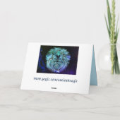 獅子座〔占星術の〕十二宮図グリーティングカード カード (裏面)