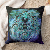 獅子座〔占星術の〕十二宮図枕 クッション (ブランケット)