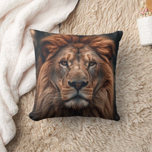 獅子撮影 クッション (ブランケット)