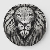 獅子時計 ラージ壁時計 (正面)