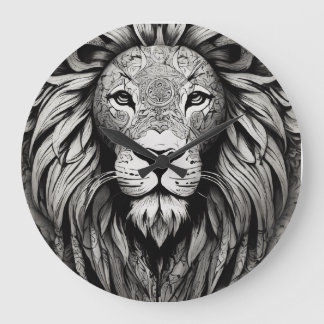 獅子時計 ラージ壁時計