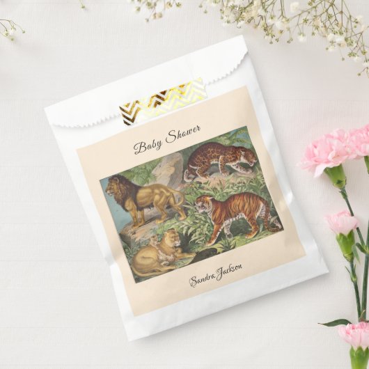 獅子猫ジャングル男女兼用赤ちゃんシャワーbyメール フェイバーバッグ (封をした状態)