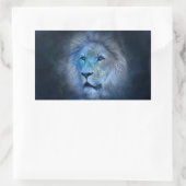 獅子獅子 長方形シール (バッグ)