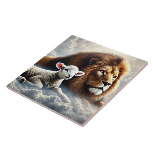 獅子瓦とラム瓦 タイル (側面)