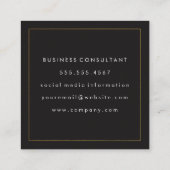 獅子盾 | 企業の スクエア名刺 (裏面)