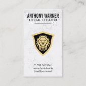 獅子盾 名刺 (正面)