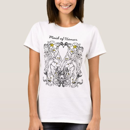 獅子紋様ルネサンスウェディング Tシャツ (正面)
