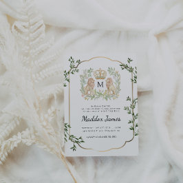 獅子紋 | リーガルリトルキング1st誕生日 招待状