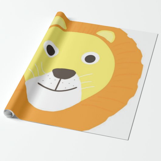 獅子絵画の術 ラッピングペーパー (アンロールド)