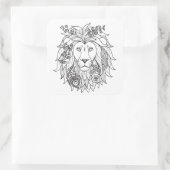 獅子花 スクエアシール (バッグ)