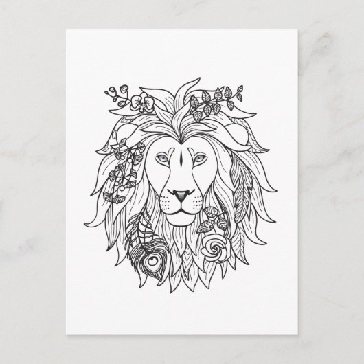 獅子花 ポストカード (正面)