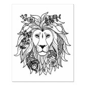 獅子花 ラバースタンプ (インプリント)