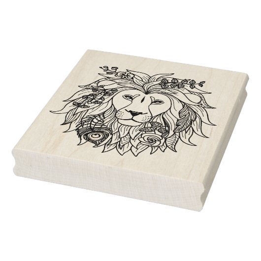 獅子花 ラバースタンプ (スタンプ)