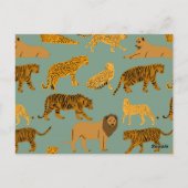 獅子虎豹  ポストカード (裏面)