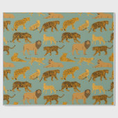 獅子虎豹  ラッピングペーパー (フラット)
