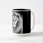 獅子誇りを持った ツートーンマグカップ (正面右)