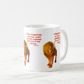 獅子門感動的態度引用文 コーヒーマグカップ (正面右)