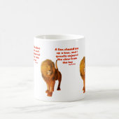 獅子門感動的態度引用文 コーヒーマグカップ (中央)