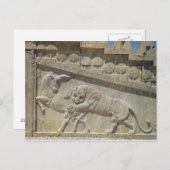 獅子闘牛、レリーフ、 浮き彫り東階段 ポストカード (正面/裏面)