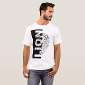 獅子頭のスケッチ Tシャツ (正面フル)