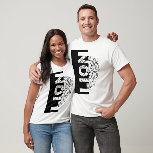 獅子頭のスケッチ Tシャツ (ユニセックス)