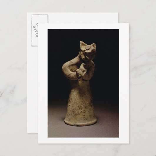 獅子頭の悪魔の小像, Mesopotamia, c.5 ポストカード (正面/裏面)