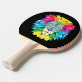 獅子頭オンブラック 卓球ラケット (正面アングル)