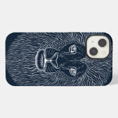 獅子頭グラフィックス iPhoneケース (裏面横)