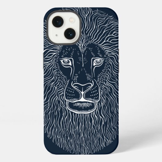 獅子頭グラフィックス iPhoneケース (裏面)