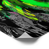 獅子頭ポスターアート |グリーンライオンポスター ポスター (角)