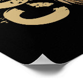 獅子頭勇気ポスタやる気を起こさせるープリント ポスター (角)