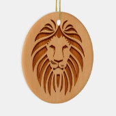 獅子頭木デザイン セラミックオーナメント (右)