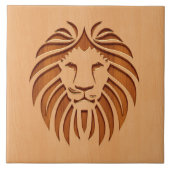 獅子頭木デザイン タイル (正面)