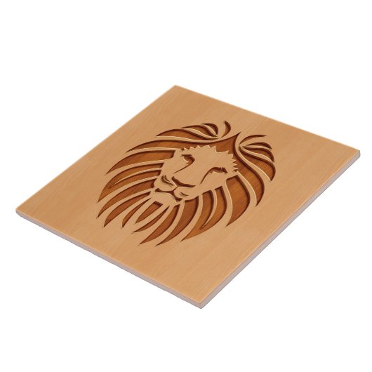 獅子頭木デザイン タイル (側面)