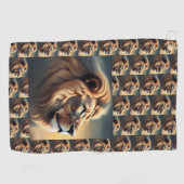 獅子頭 ゴルフタオル (横)