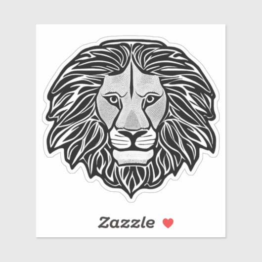 獅子頭 シール (シート)