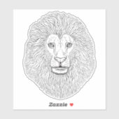 獅子頭 シール (シート)