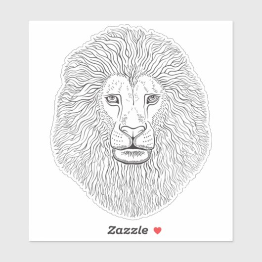 獅子頭 シール (シート)