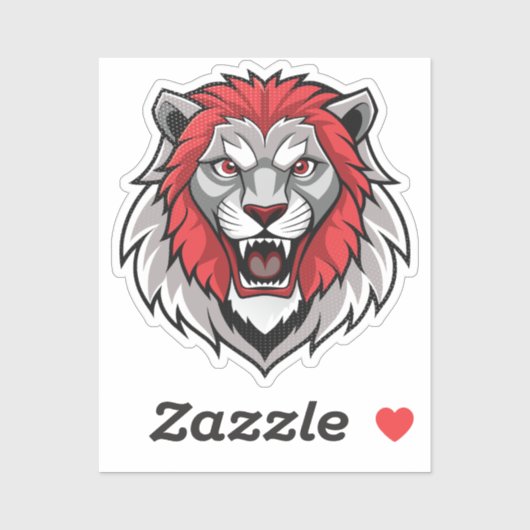 獅子頭 シール (シート)